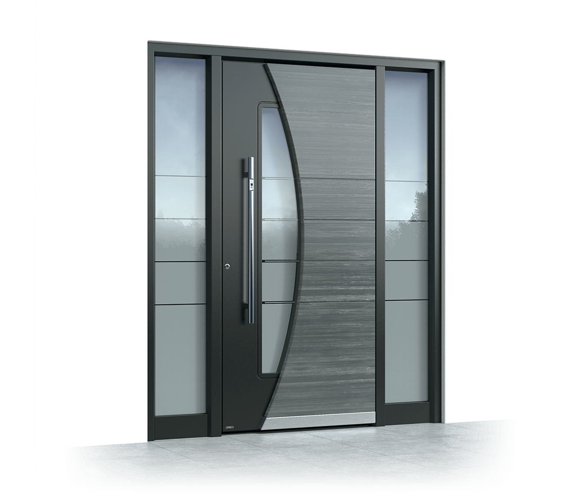 Aluminium entrance door 518