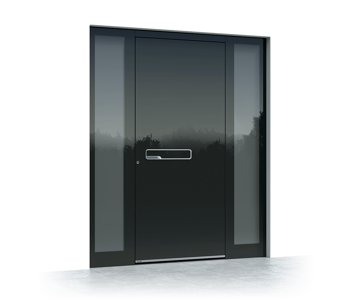 Aluminium entrance door 611