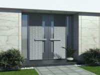 Modern aluminium front doors 0167