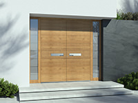 Wooden front doors 614