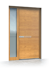 Wooden entrance door 617